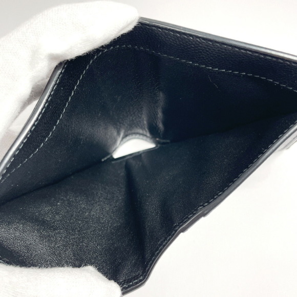 SAINT LAURENT PARIS Wallet Bifold Leather Black - Picture 6 of 10